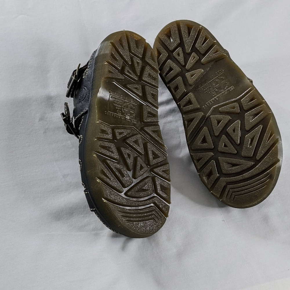 VTG 90s Chunky Platform Buckle Sandals Made In England Like New - Picture 7 of 8